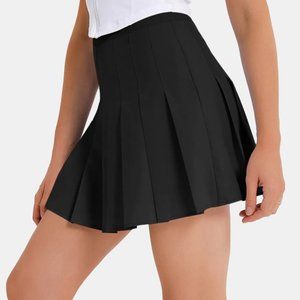 NWT Halara Everyday 2-in-1 Side Pocket Pleated Tennis Skirt-Airy